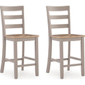 Harperfeld Counter Height Stool - Natural/Gray - (PCD403-124)