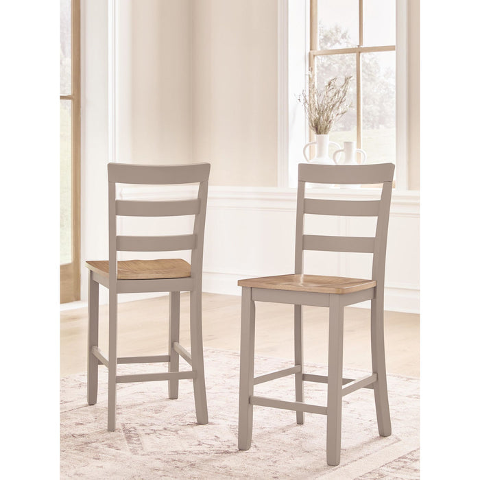 Harperfeld Counter Height Stool - Natural/Gray - (PCD403-124)