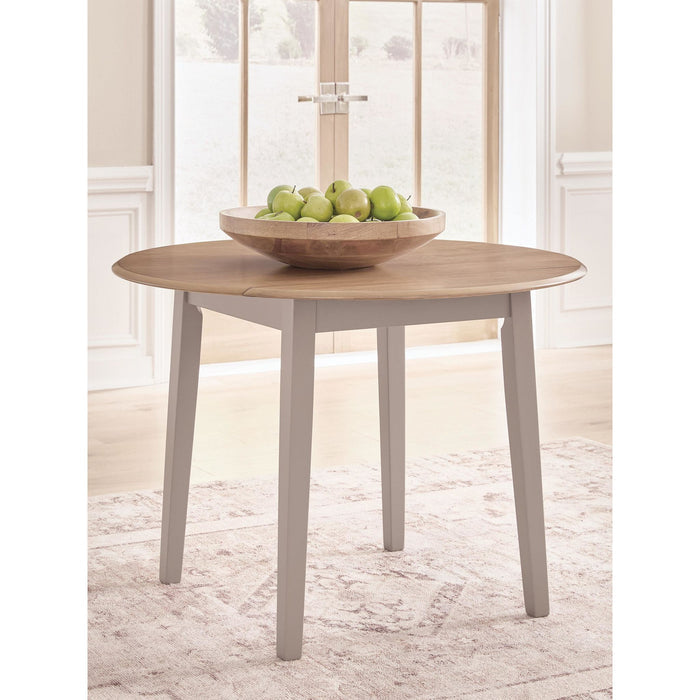Harperfeld Drop Leaf Table - Natural/Gray - (PCD403-15)