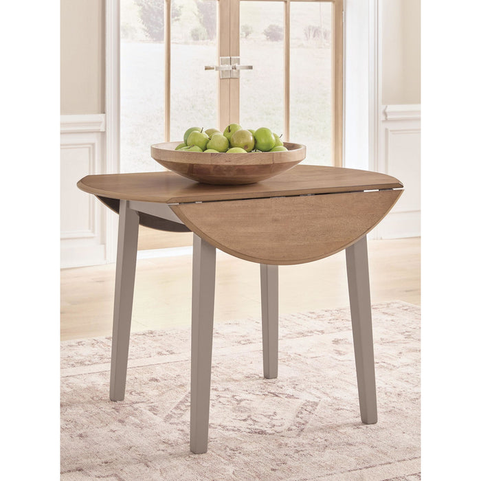 Harperfeld Drop Leaf Table - Natural/Gray - (PCD403-15)