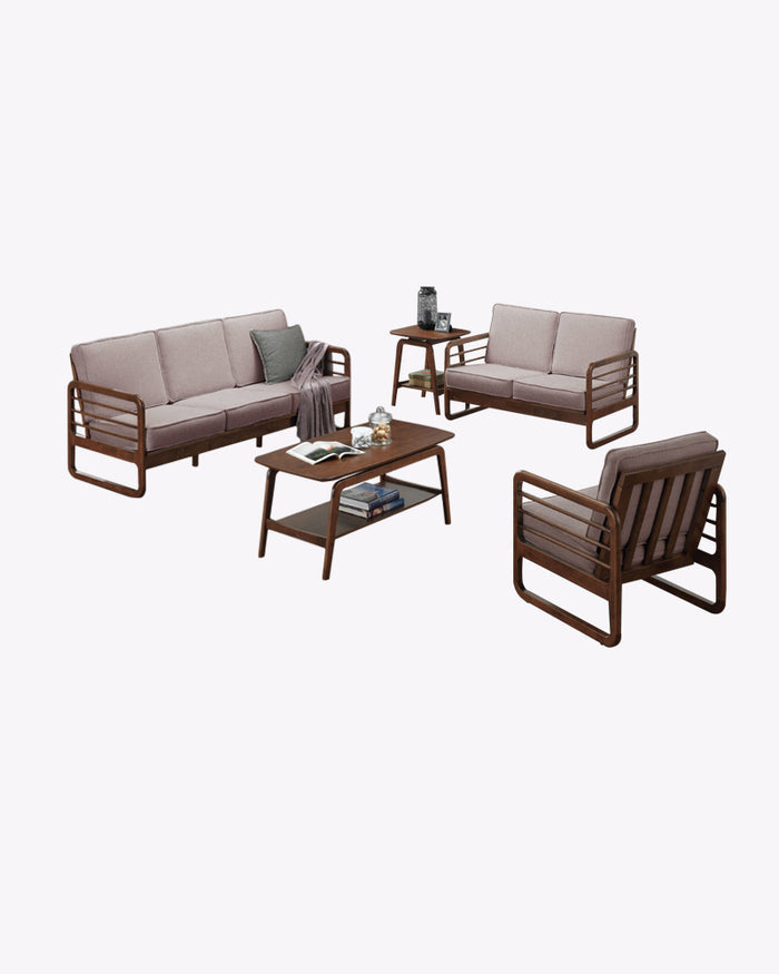 Haruto Wooden Sofa Set