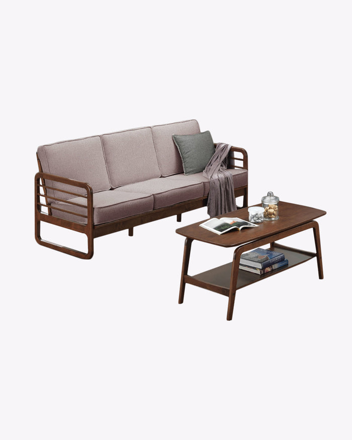 Haruto Wooden Sofa Set