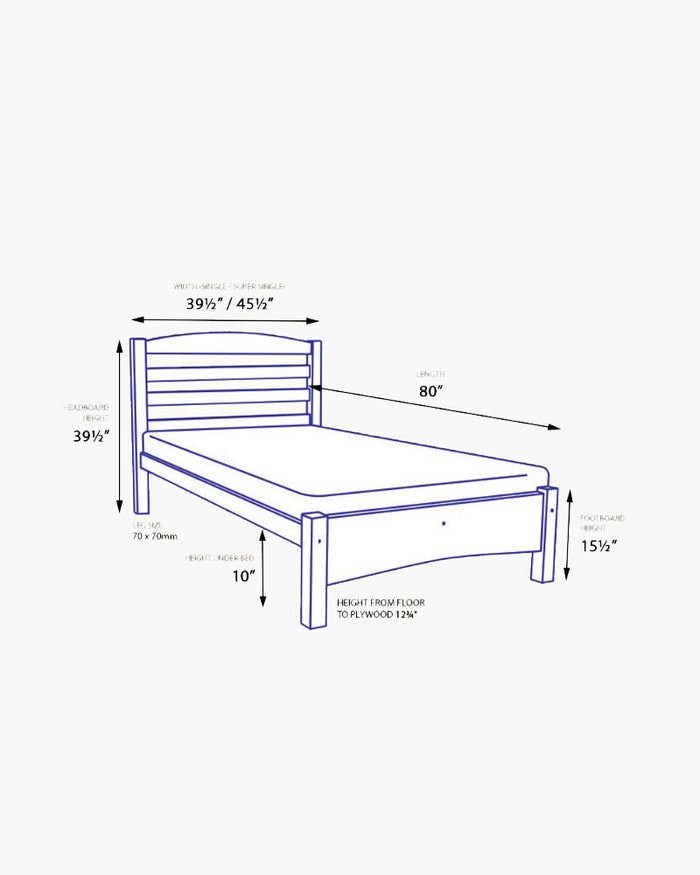 Henzan Wooden Bedframe