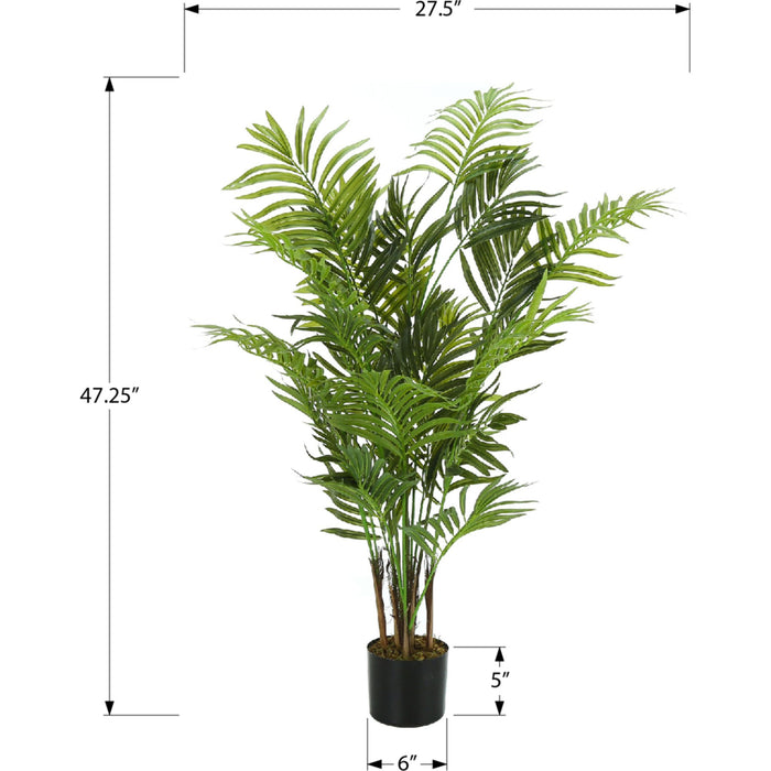 Indoor Areca Palm Tree - 47" Artificial Plant in a 5" Pot