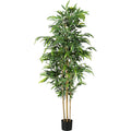 Indoor Bamboo Tree - 83" Artificial Plant in a 8" Pot
