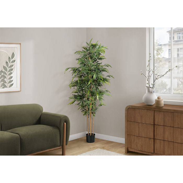 Indoor Bamboo Tree - 83" Artificial Plant in a 8" Pot