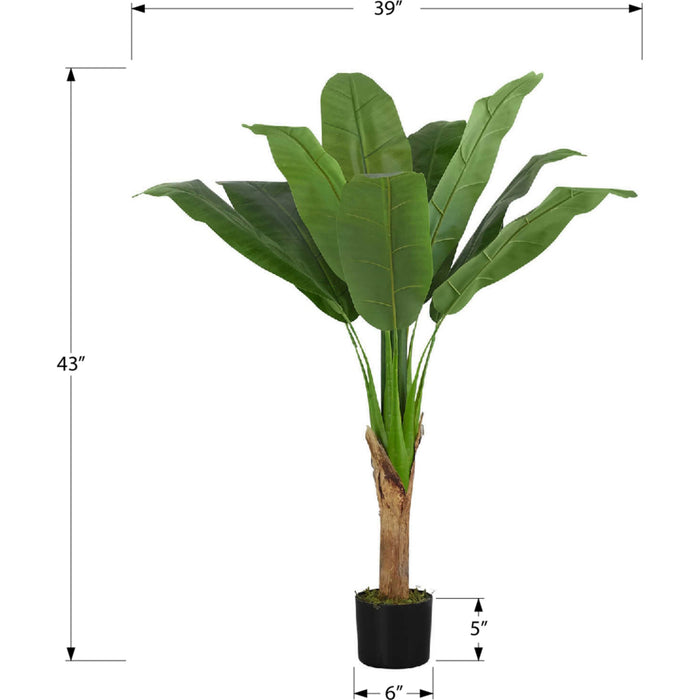 Indoor Banana Tree - 43" Artificial Plant in a 5" Pot
