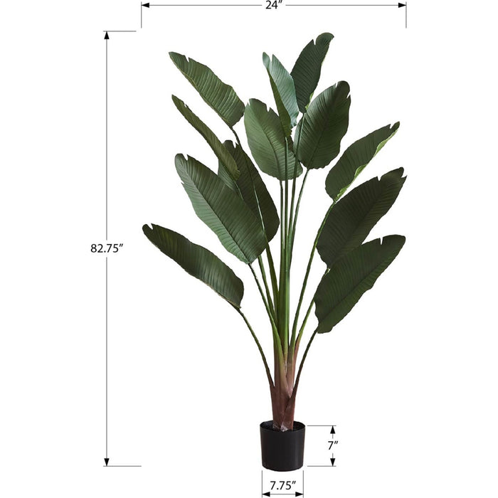 Indoor Bird of Paradise - 83" Artificial Plant in a 8" Pot