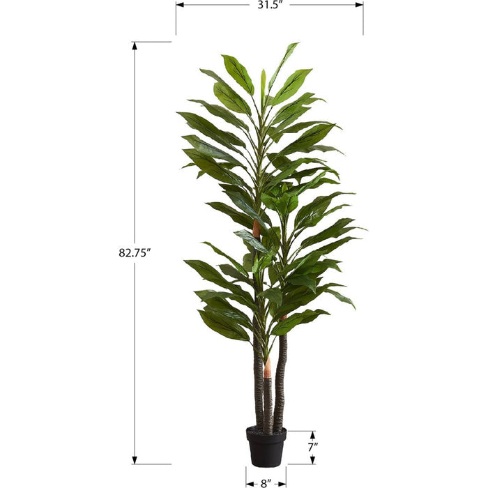 Indoor Dracaena - 83" Artificial Plant in a 8" Pot
