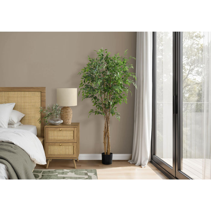 Indoor Ficus Tree - 79" Artificial Plant in a 8" Pot