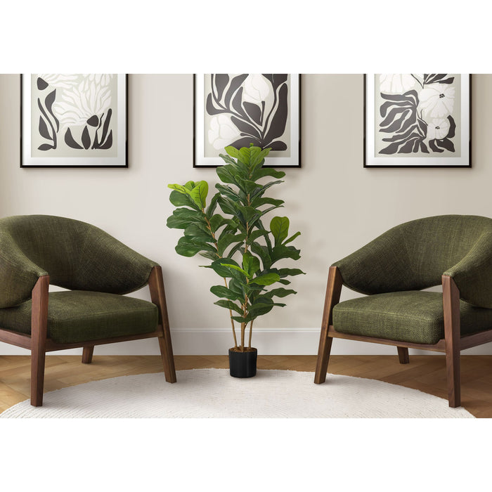 Indoor Fiddle Tree - 41" Artificial Plant in a 5" Pot
