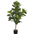 Indoor Fiddle Tree - 47" Artificial Plant in a 5" Pot