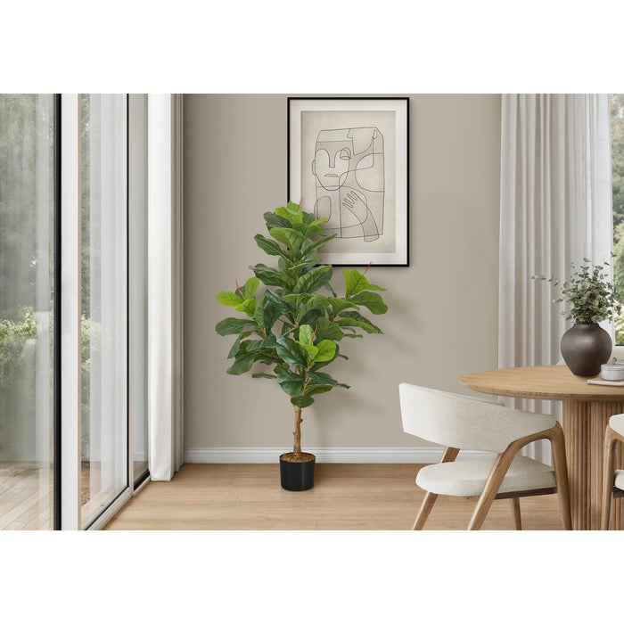 Indoor Fiddle Tree - 47" Artificial Plant in a 5" Pot