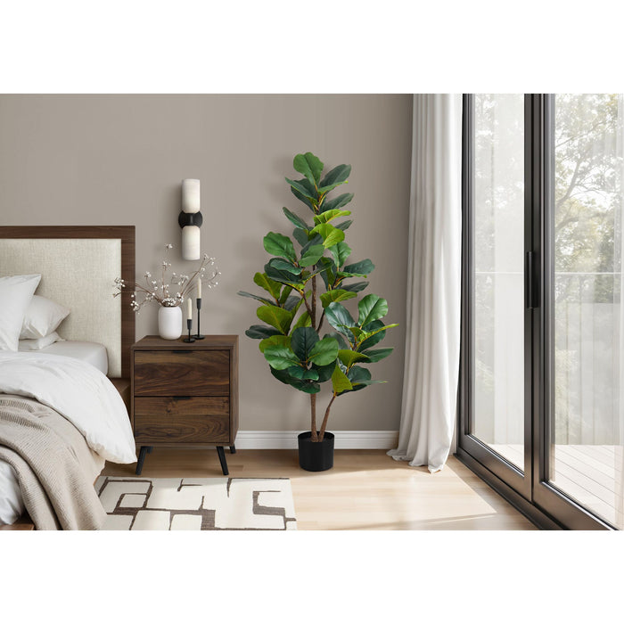Indoor Fiddle Tree - 49" Artificial Plant in a 5" Pot