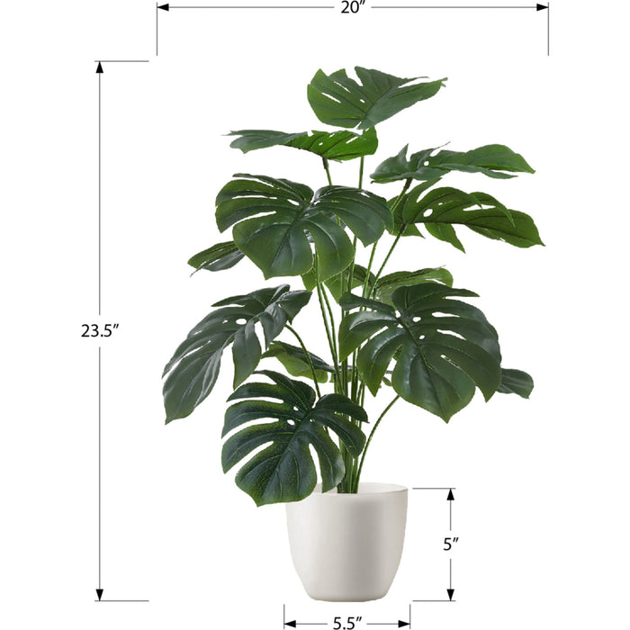 Indoor Monstera - 24" Artificial Plant in a 5" Pot