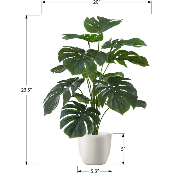Indoor Monstera - 24" Artificial Plant in a 5" Pot