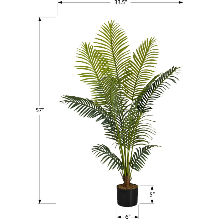 Indoor Palm Tree - 57" Artificial Plant in a 5" Pot