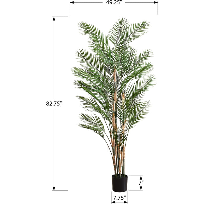 Indoor Palm Tree - 83" Artificial Plant in a 8" Pot