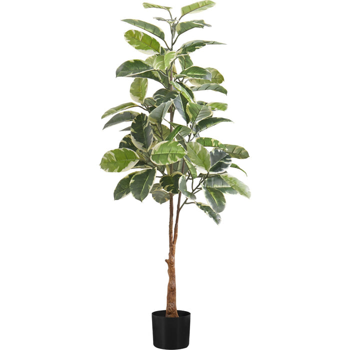 Indoor Rubber Tree - 52" Artificial Plant in a 5" Pot