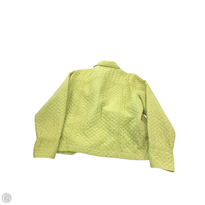 Jacket Puffer & Quilted By Coldwater Creek In Green, Size: 1x