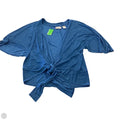 Jacket Shirt By Chicos Private Collection In Blue, Size: L