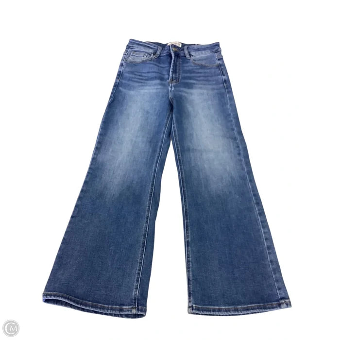 Jeans Flared By For The Republic In Blue Denim, Size: 8p