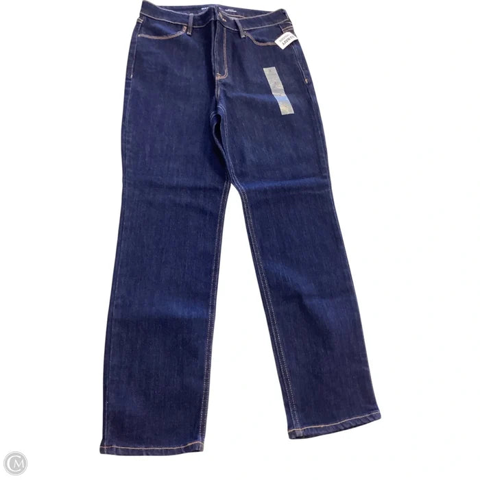 Jeans Straight By Old Navy In Blue Denim, Size: 8