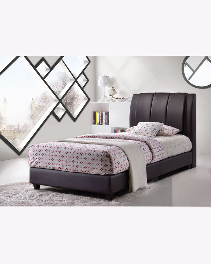 JOHNSON Faux Leather Bed Frame