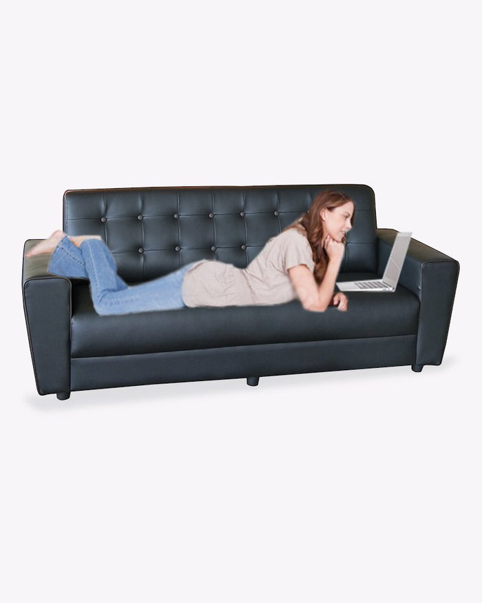 Joyo Faux Leather Sofa