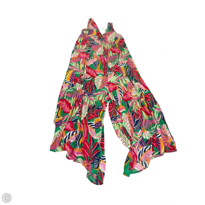 Jumpsuit By Japna In Tropical Print, Size: S