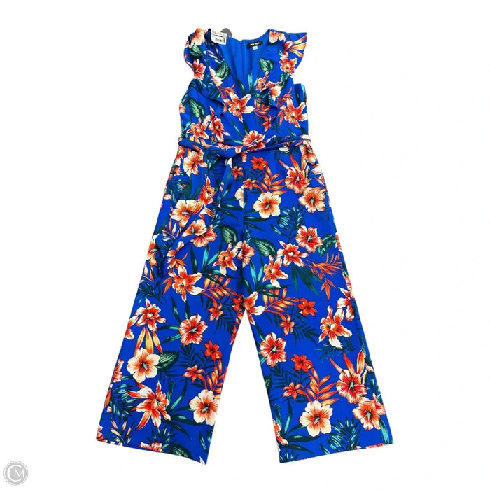 Jumpsuit By Nine West In Floral Print, Size: 10