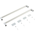 KitchenAid Double Drawer Refrigerator Handle Kit with 2 red medallions - Stainless Steel (W11221395)