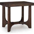 Korestone End Table - Dark Brown