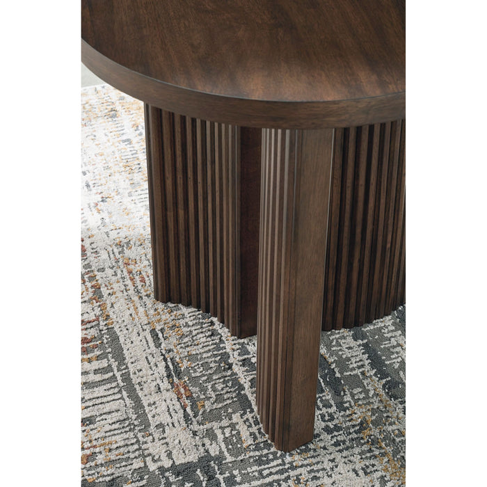 Korestone End Table - Dark Brown