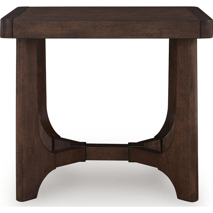 Korestone End Table - Dark Brown