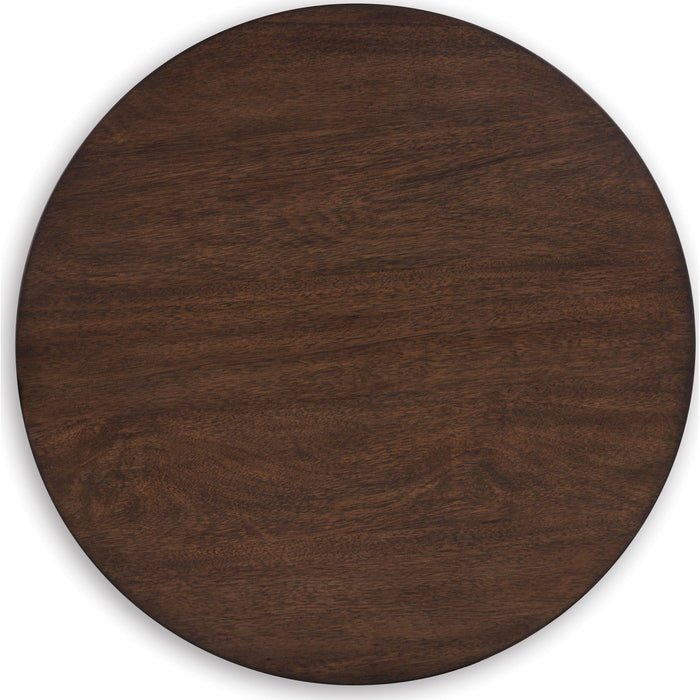 Korestone End Table - Dark Brown
