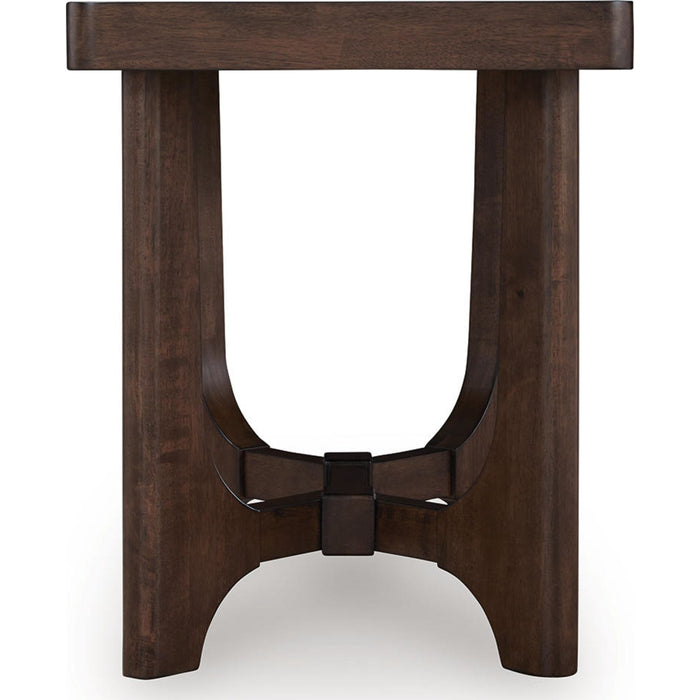 Korestone End Table - Dark Brown