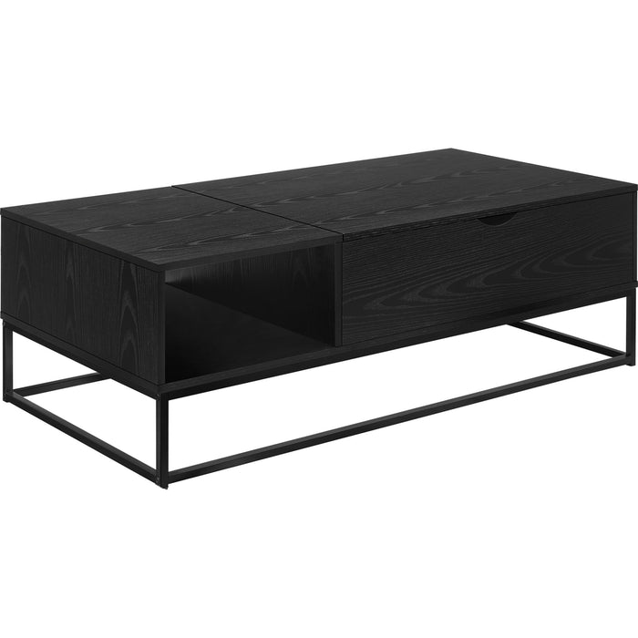 Lift-Top Coffee Table - Lift-top Black/Black Metal