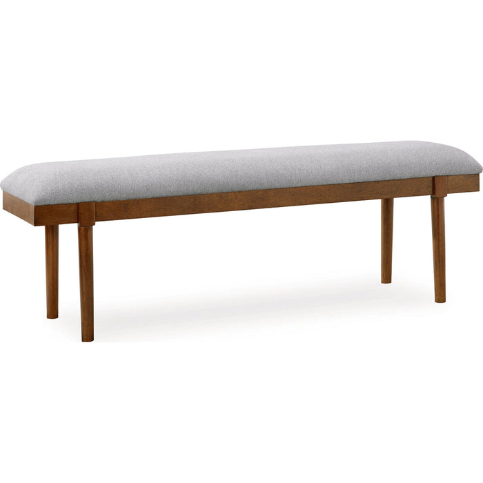 Lyncott Dining Bench - Gray/Brown - (D615-00)