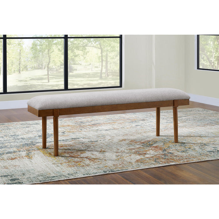 Lyncott Dining Bench - Gray/Brown - (D615-00)