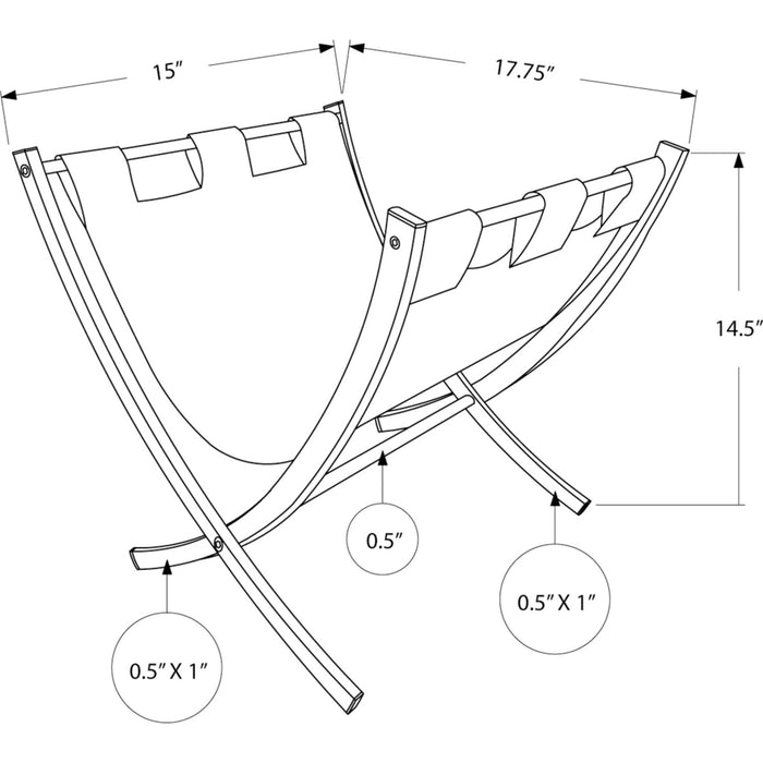 Magazine Rack - White