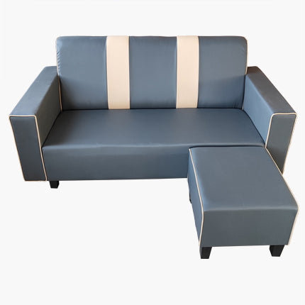 Melan Faux Leather Sofa
