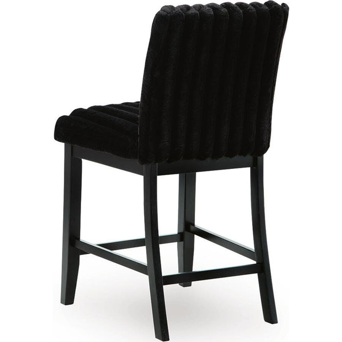 Mervannie Counter Height Stool - Gray/Black - (PCD571-124)