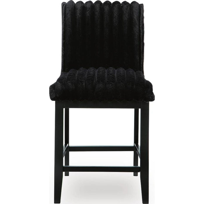 Mervannie Counter Height Stool - Gray/Black - (PCD571-124)