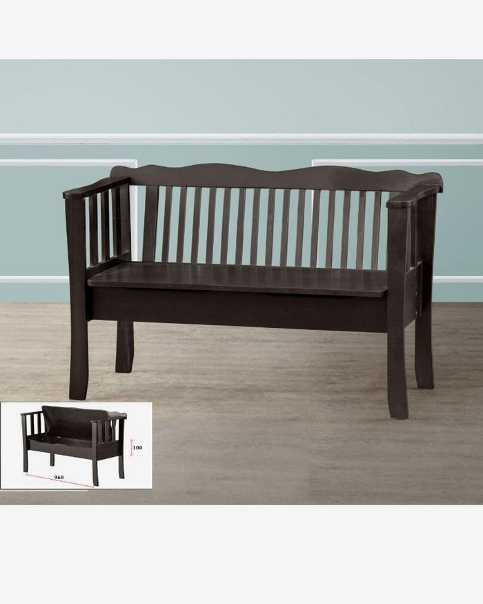 Misha Wooden Storage Bench - 1