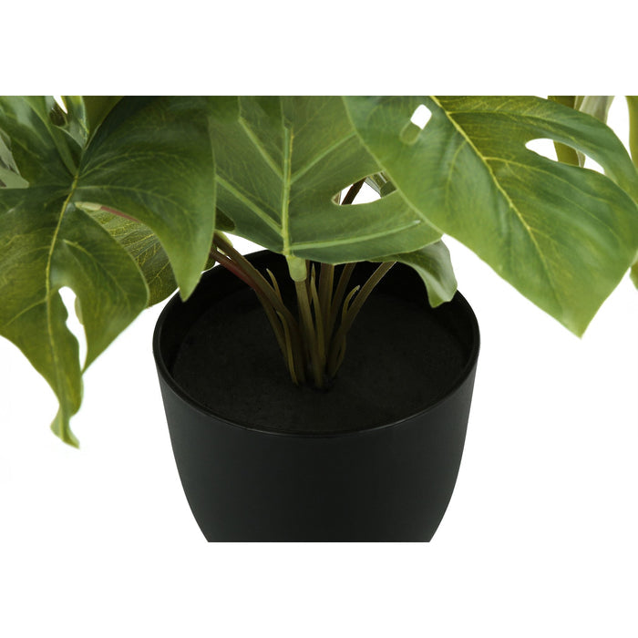 Monstera/Calathea - 13" Artificial Plant (Set of 2) in a 4" Pot