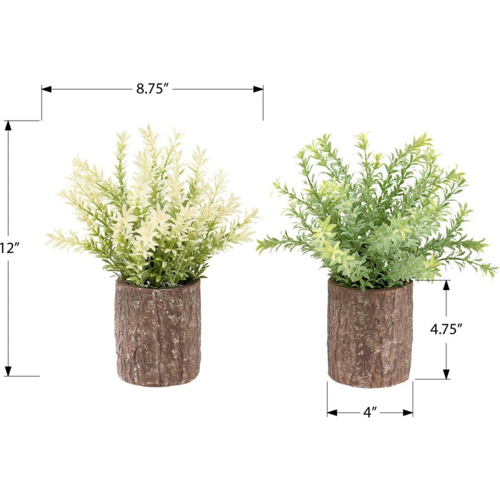 Mulberry Grass - 12" Artificial Plant (Set of 2) in a 4" Pot