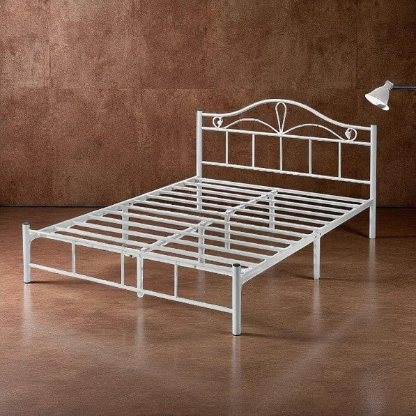 Nesla Metal Bed - white