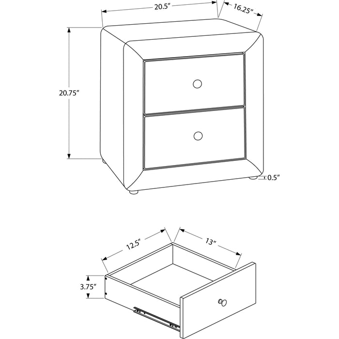 Nightstand - Beige