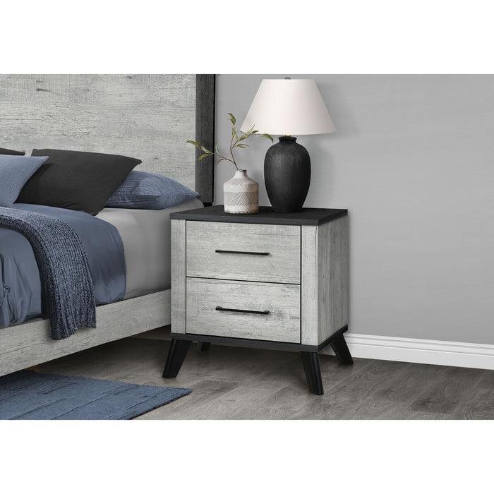 Nightstand - Grey/Black